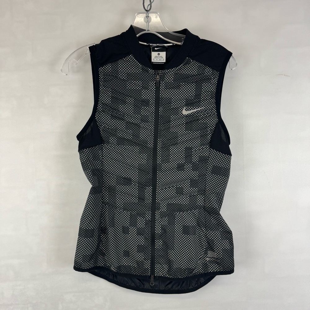 Nike Running XS Black Reflective Zip Vest Lightweight‎ Performance Running